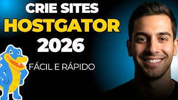 HOSTGATOR 2026: Tutorial Completo  P/ CRIAR SITE RÁPIDO! (DOMÍNIO + HOSPEDAGEM + IA)