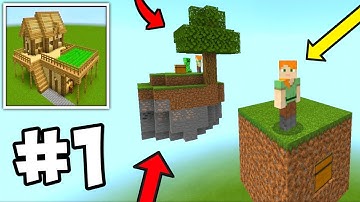 New Craft World Block Crazy 3d Skyblock Multiplayer Survival Walkthrough Part 1