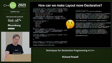 Techniques for Declarative Programming in C++ - Richard Powell - C++Now 2025