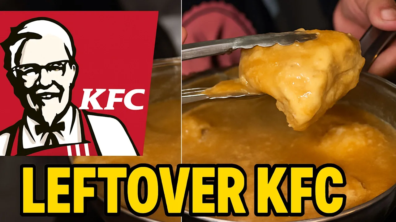 Leftover KFC chicken simmered in rich gravy